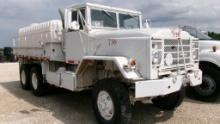 1984 AM GENERAL M 923 FIRE/WATER TRUCK, 40191 MILES,  MILITARY 5 TON 6X6, C