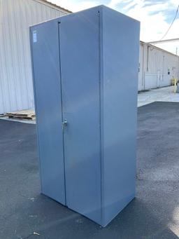 DURHAM INDUSTRIAL CABINET WITH CONTENTS , APPROX 36" W x 24? L x 72? T...