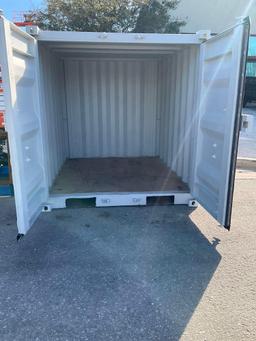 UNUSED 6' OFFICE / STORAGE CONTAINER, FORK POCKETS, APPROX 68? TALL x 65? WIDE x 79? DEEP...