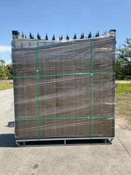 UNUSED HEAVY DUTY DECORATION 14FT GATE, 2 PIECES PER SET, ( PLEASE NOTE RACK NOT INCLUDED , STOCK...