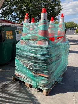 LARGE LOT OF SAFETY CONES ON PALLET...