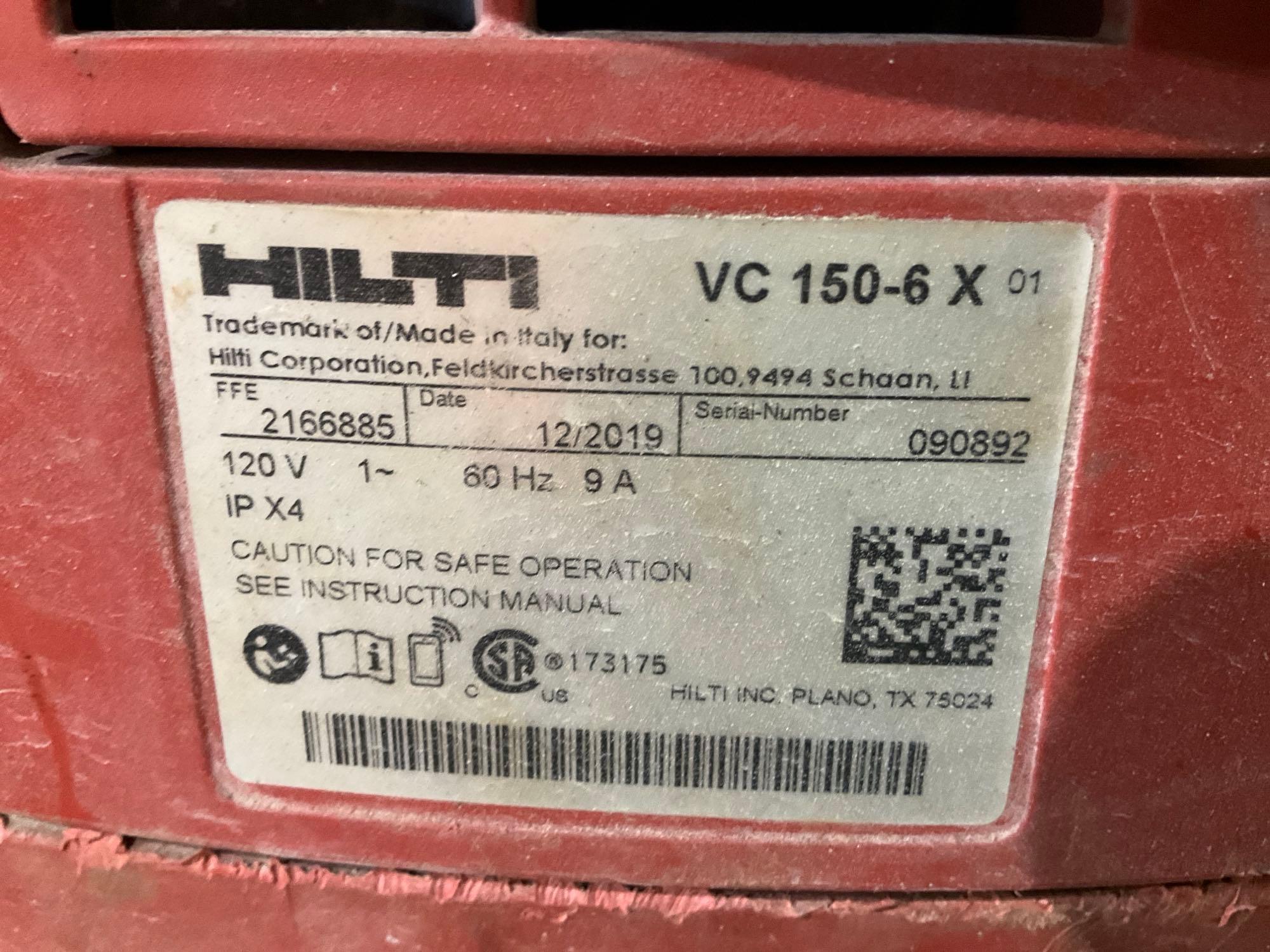 HILTI VC 150-6 X COMPACT WET/DRY VACUUM...