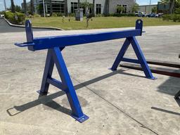 UNUSED SAWHORSE, APPROX 80in LONG...