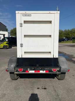 2015 CUMMINS GENERATOR MODEL C100D6R, DIESEL, TRAILER MOUNTED, APPROX PHASE 1/3, APPROX RATED KW