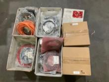 LOT OF TURCK POWER CORDS AND POWER ASSEMBLIES; MULTIPLE SIZES, LENGTHS, AND CAPABILITIES; MOST ARE