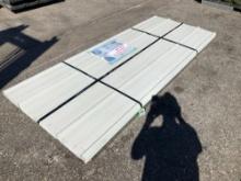 ( 1 ) STACK OF...UNUSED METAL ROOF PANELS, APPROX 8FT L x 3FT W , APPROX 70 PANELS IN STACK...