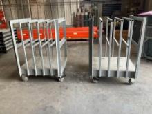 ( 2 ) ROLLING CARTS , APPROX 28 x 40