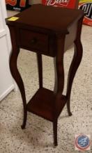 Wooden end table tall 37 x 13 x 13