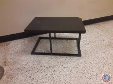 (1) end table with wooden top measurements are 36x24x20