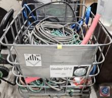 Container of hoses and ropes