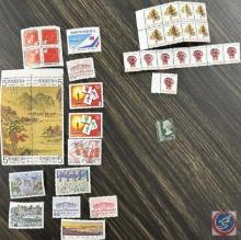 China, Hong Kong, and Singapore Stamps