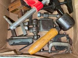 Group of Misc Sized Clamps and More