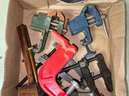 Group of Misc Sized Clamps and More