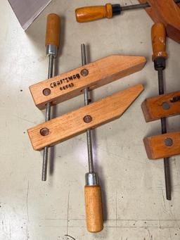 Four Craftsman Wood Clamps