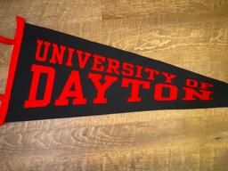 University of Dayton Cloth Pennant