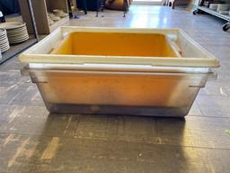 Group of Plastic Restaurant Bus Tubs