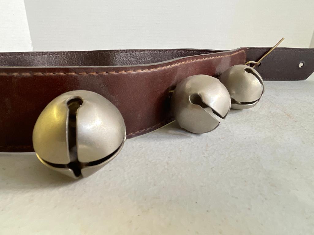 Bells on Leather Strap