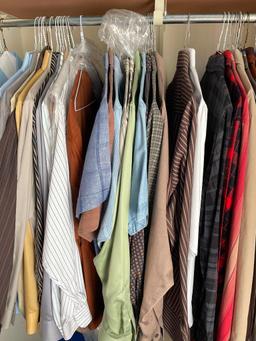 Closet Contents of Men's Clothes - Mostly Large