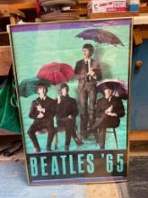 Framed Beatles Poster 1965