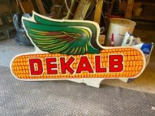 Double Sided Dekalb Wood Sign