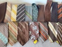 Group of 18 Funky Vintage Ties