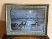 Framed Moon Song by Daniel Smith Wall Art Piece - Signed