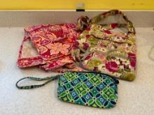 Two Vera Bradley Purses and Two Change Purses as Pictured
