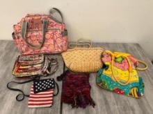 Group of 6 Totes, Bags and Purses as Shown