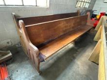 123 Inches Feet Long, Wood Church Pew