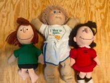 Vintage Peanuts and Cabbage Patch Dolls