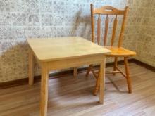Youth Wooden Table and Wooden Chair
