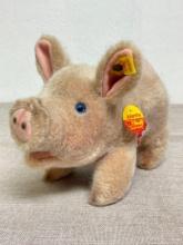 Vintage Steiff Stuffed Pig