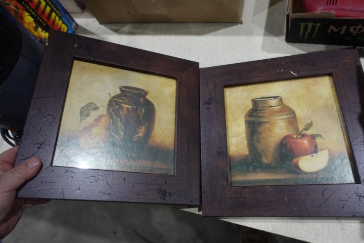 LOT OF ART INCLUDING SAND PIPER PAINTING STILL LIFE AND FLORAL