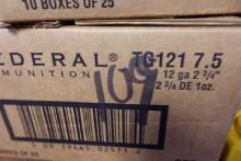 FEDERAL 12 GA 2 3/4 INCH 1 OUNCE 7 1/2 250 ROUNDS