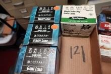 3 BOXES 20 GAUGE 7/8 OUNCE 9 FEDERALS AND ONE BOX REMINGTON 20 GAUGE 7 1/2