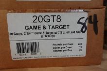 FIOCCHI 20 GAUGE GAME AND TARGET 2 3/4 INCH 7/8 OUNCE LEAD SHOT 8