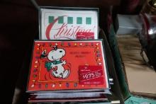 BOX LOT WITH NOTEPADS AND CHRISTMAS CARDS AND OTHER GREETING CARDS