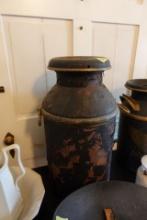 LARGE METAL MILK CAN APPROX 24 INCH TALL