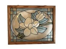 Framed Stained Glass 22” x 17 1/2”