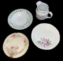 Assorted Floral China, Including Pfaltzgraff