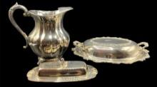 (3) Silverplate Serving Items