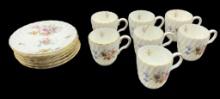 Minton Marlow Demitasse Cups and Saucers, Some