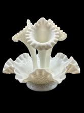 Fenton Milk Glass Epergne