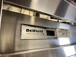 Delfield 2 Sliding Glass Door Refrigerator