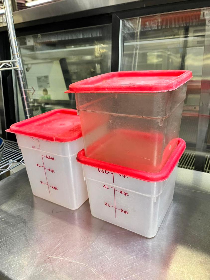 Polycarbonate Food Storage Containers w/Lid
