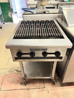 American Range 24” Countertop Gas Charbroiler w/Stand