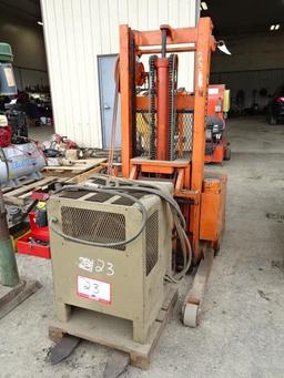 RAYMOND Model 85i-W3RTN-1102 Walk Behind Electric Forklift, s/n W3RTN-40-27-104-5, equipped with