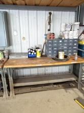 Work Benches, Cabinets and Contents, Work Lights, etc. (BUYER MUST LOAD)
