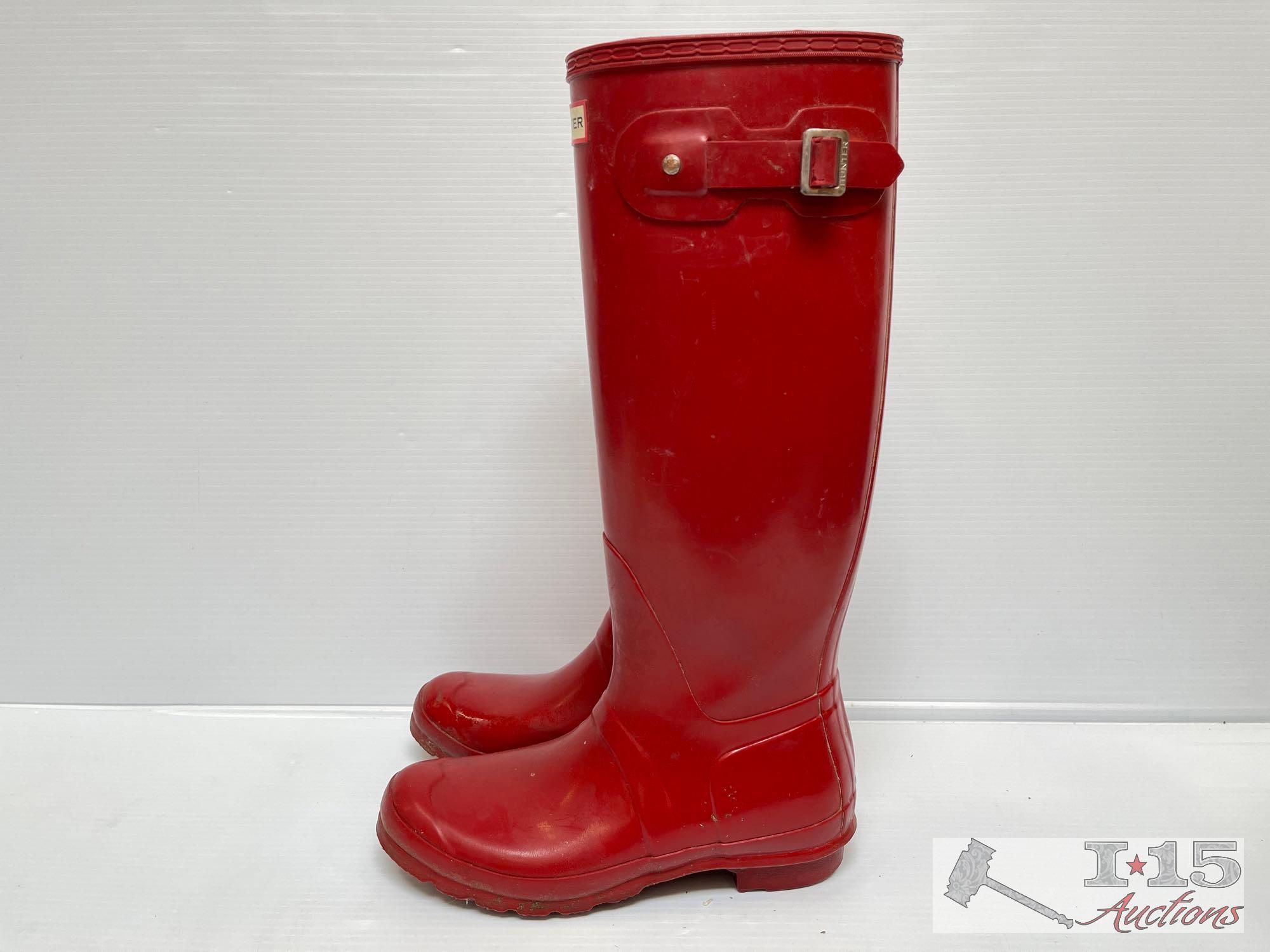 (4) Pairs of Hunter Waterproof Boots