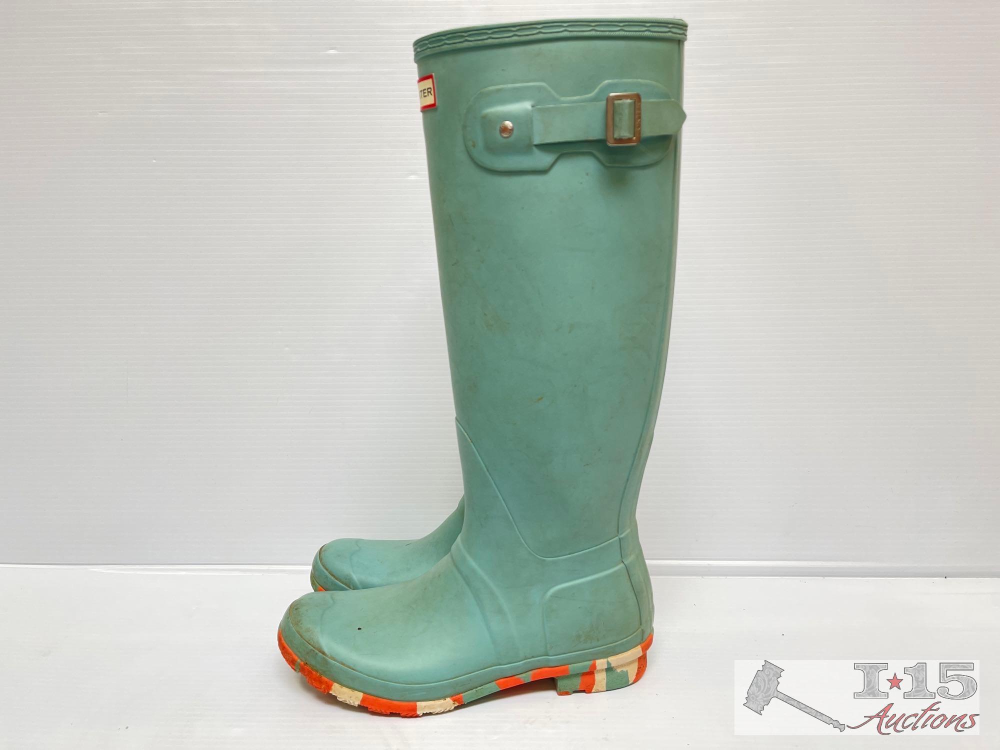 (4) Pairs of Hunter Waterproof Boots